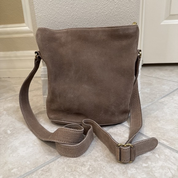COACH Vintage Sonoma Nubuck Cowhide Sand Leather Bucket Bag 4933 2/06 Italy *See - Picture 1 of 12